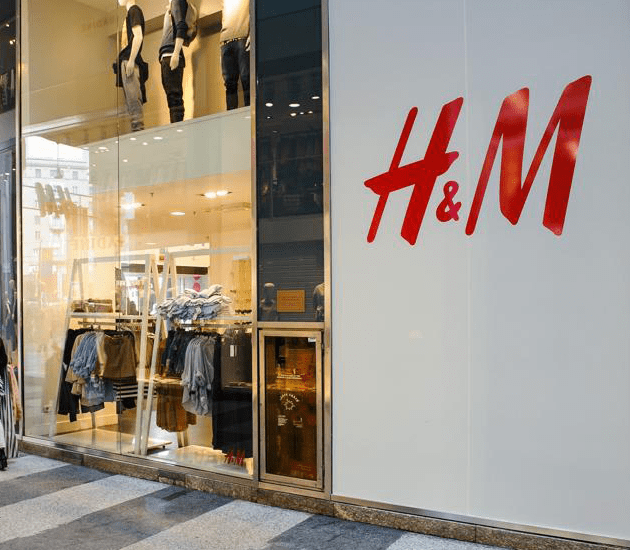 wystawa sklepowa sklepu H&M